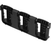Soporte de montaje de batería con 3 orificios abs y hebilla para fijación de baterías de milwaukee