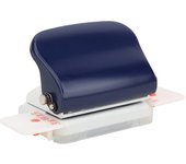 Perforadora de papel multifunción manual de 26 orificios, herramienta manual para suministros de oficina para a4/b5/a5 (azul oscuro)