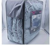 Edredón comforter sh reverso borreguito gris + 2 fundas cojin de 50x70 de 150 cm