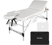 Tectake camilla para masajes de 3 zonas ko tao, de aluminio con bolsa de transporte