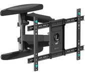 Onkron soporte tv pared inclinable para televisor de 40-75, hasta 45,5 kg, vesa 600x400, inclinable y giratorio m6l-b negro