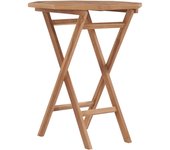 Mesa plegable de jardín madera maciza de teca 60x60x75 cm