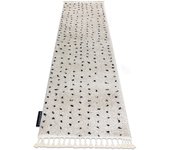 Alfombra, corredor berber syla b752 puntos crema para la cocina, entrada, pasillo 70x300 cm
