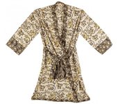 3x kimono marfil con flores de margarita, talla única