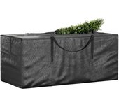 Bolsa para árbol de navidad polietileno negro 150x75x75 cm