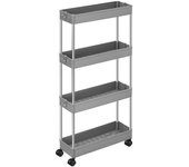 Carrito con ruedas de 4 niveles - h88 cm