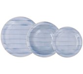 Vajilla cerámica brisa cielo 18 piezas - 6 personas