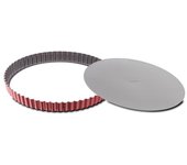Tefal molde para tarta de acero ø 28 cm rojo y gris