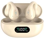 Auriculares inalámbricos abiertos bluetooth 5.3. beige