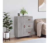 Aparador | aparador de comedor | armario de cocina de madera de ingeniería gris sonoma 69,5x34x90 cm cfw84158