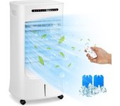 Aire acondicionado portátil 4 en 1 con 10 l tanque de agua, humidificador ventilador, ajustable de 3 modo y 3 velocidades, pantalla de control led