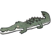Alfombra cocodrilo de algodón con efecto tufting