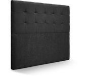 Cabecero san francisco tela cabecero de cama tapizado para camas de 90 y 105 (115 x 120 cm) tela negro sueños zzz