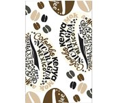 Calcomanía de refrigerador y lavavajillas, café arábica intensa sabor matinale deco, 75 cm x 49 cm