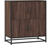 Aparador | aparador de comedor | armario de cocina madera ingeniería roble marrón 68x35x76 cm cfw167984
