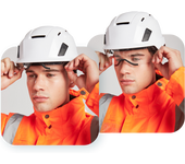 Casco de seguridad endurance con visor integrado ps80