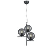 Lámpara colgante trio pure 3 luces bolas negras