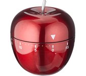 Tfa dostmann timer da cucina mela 38.1030.05 in acciaio inox in rosso, inossidabile, 0