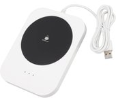 Calentador de bebidas inteligente de 55 ℃, fuente de alimentación usb, calentador eléctrico de taza de café, escritorio, 9 v, blanco