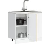 Maison exclusive - mueble bajo de cocina kalmar roble artesanal madera ingeniería
