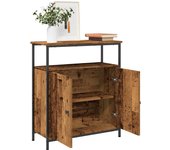 Aparador | aparador de comedor | armario de cocina de madera de ingeniería madera envejecida 70x30x80 cm cfw28888