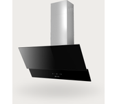 Campana extractora decorativa evvo ce47 cristal black