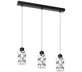 Lámpara de suspensión cavado, metal, negro, epikasa