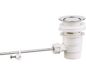 Desagüe fregadero automático de acero inoxidable, sin tiro vertical, apriete de 33 a 48mm