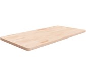 Encimera de baño 100x50x2,5 cm madera maciza sin tratar
