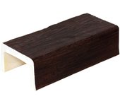 Viga imitación madera 14.5cm de ancho x 8cm de alto x 3m de largo color nogal oscuro decorativa de poliuretano vu0009-no