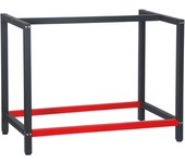Bastidor para banco de trabajo 100x57x81cm acero antracita-rojo armazón mesa taller banco taller