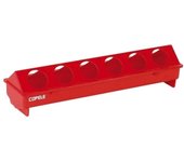 Comedero bebedero plástico pollitos con huecos 100 cm