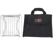 Parrilla para barbacoa, miniparrilla plegable portátil de acero inoxidable para fiestas de picnic al aire libre