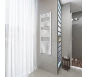 Aica radiador toallero blanco 160x45cm calefacción en sistema circuito de agua caliente 28 tubos calentador secador