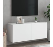 Mueble tv de pared blanco 100x30x41 cm