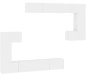 Mueble tv de pared madera contrachapada blanco