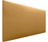Dhome cabecero de polipiel liso cabeceros cabezal tapizado cama (polipiel dorado, 105cm (camas 80/90/105))