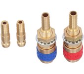 Conector rápido de soldadura adaptador de gas refrigerado por agua m8 manguera de conexión de latón para tig mig