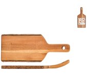 Tabla de cortar de madera de acacia, 30x12 cm h&h