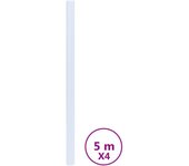 Láminas de ventana esmerilada 4 uds pvc patrón de persiana