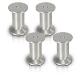 4x patas de muebles patas de muebles de aleación de aluminio de 10 cm patas de tocador patas de gabinete pies de zócalo ajustables