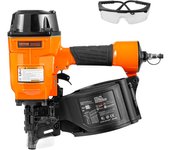 Vevor clavadora neumática en rollo, 45-70 mm, 15°, mcn70, 70-120 psi, cabeza de clavo φ5.5 - φ7 mm, pistola de clavos para paletas, cajas, marcos