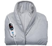 Macom 936 manta eléctrica y almohadilla 100 w gris microfibra