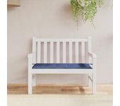 Cojín exterior | cojín para banco de jardín tela oxford azul marino 120x50x3 cm cfw64029