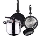 Set de olla a presión 7 l sip duna + set 3 sartenes sip cune 16/20/24