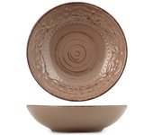 Plato stoneware courtyard tortora hondo 20cm