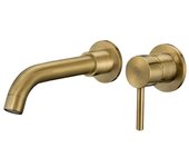 Grifo lavabo empotrado monomando boracay dorado envejecido