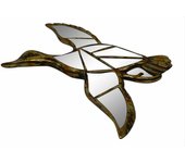 Decoración de pared dkd home decor 38 x 3 x 37 cm dorado pato