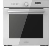Horno integrable multifunción 60cm bolero hexa af316000 glass white a. 3400w, 81l capacidad, 11 funciones con airfryer master, pizza master, steam asi