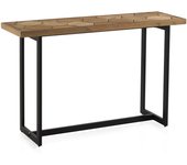 Consola de fresno con base de metal